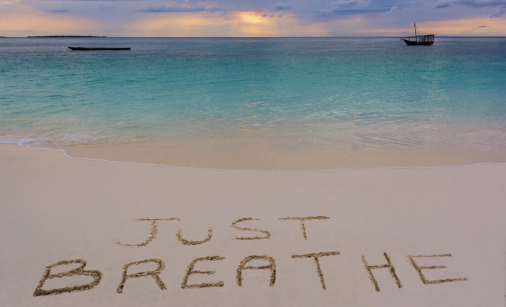 breathing techniques - how to be zen - beach